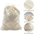 TUZAZO 24 Pack Reusable Tea Bags, Drawstring Muslin Bags, Spice Bags, Cheesecloth Bags for Cooking, 4 x 6 inch