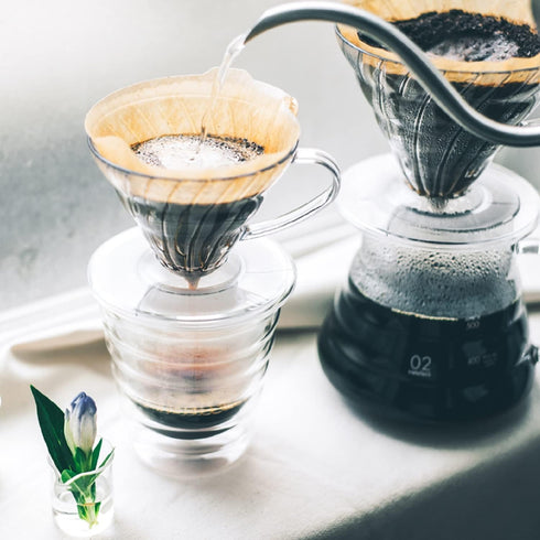 Hario V60 Plastic Coffee Dripper, Clear, Size 03