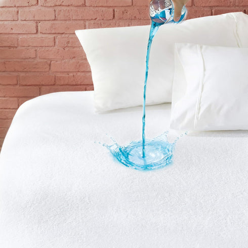 Queen Mattress Protector Waterproof- Washable Mattress Cover Queen Size Fitted Bed Pad