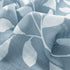 Treatmentex Blue Kitchen Tier Curtains, 24" Short White Leaf Print Café Curtains, 2 Panels
