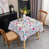 Small Square Spring Tablecloth 36 inch Floral Table Cloth for 2-4 Seats