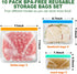 10 Pack Reusable Ziplock Bags Silicone Bags, 3 Large Food Storage Bags Gallon Freezer Bags 4 Reusable Sandwich Bags Zip Lock 3 Snack Bags, Lunch Home Kitchen Fridge Organization Meal Prep Containers by AURUZA