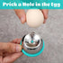APLZGMG Egg Piercer with Retractable Pin, Stainless Steel Egg Poker for Hard Boiled Eggs, Great Eggshell Peeler Tool