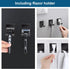 304 (2+2 Pack) Diesisa Razor Holder Stainless Steel for Shower + Adhesive Sticky Heavy Duty Waterproof Wall Hooks
