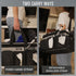 Wearable Cleaning Caddy Bag, Organizer with Handle & Shoulder Straps for Housekeepers, 4 Foldable Dividers (Grey)