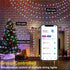 PMS (66ft-200LED) Smart WiFi LED Christmas Lights, APP-Controlled RGB Fairy String Lights, Ideal for Xmas Tree, Garden