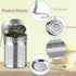 2 Pack Tea Infuser for Loose Tea, Extra Fine Mesh Strainers with Drip Trays, 304 Stainless Steel Tea Diffuser