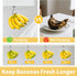 Counter Self Adhesive Banana Hook Under Cabinet Foldable Banana Hanger Hook Under Banana Hook to Keep Bananas Fresh