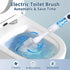 HKFIF Set, 360 2 Electric Toilet Brush, Toilet Brush and Holder Degree Powerful Cleaning Easily Eliminate Stains