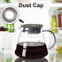 Pour Over Coffee Maker Set, 20 OZ Borosilicate Glass Carafe with 50 pcs V60 Paper Filter for Home