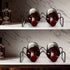 Countertop Wine Rack, 2 Bottles Storage, Metal Wine Holder, Cup and Water Bottle Organizer, 2 Pack, Black