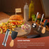 20 Pieces Charcuterie Board Accessories, Spreader Knife Set with Wooden Handles, Mini Serving Tongs, Forks