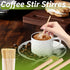 Lagincig 1000PCS 5.5 Inch Coffee Stirrers - Bamboo Coffee Stir Sticks Disposable Hot Drink Beverage Stirring Swizzle