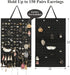 Hanging Earrings Organizer, Earring Holder & 20 Hooks, Holds Up To 300 Pairs, Compact Design, Soft Material, Earring Hanger Earring Display Hanging Organizer for Women Girls -1 Pack by Resovo