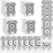 12 Pack Dust Bin Bags Compatible for Robotic Vacuum Cleaner i3, i3+,