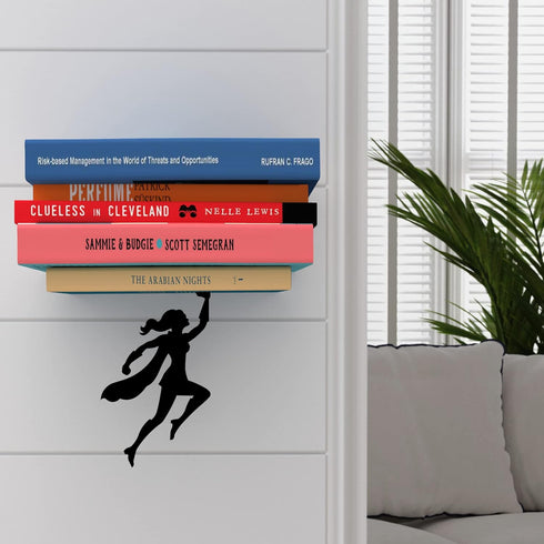 Artori Design Floating Bookshelf for Kids, Invisible Metal Book Shelf, Wall Decore Book Lovers Bookshelf (Wondershelf)