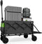 Small Collapsible Wagon with Tailgate, Wagons Carts Foldable with 350lbs Capacity, Lightweight