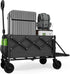 Small Collapsible Wagon with Tailgate, Wagons Carts Foldable with 350lbs Capacity, Lightweight
