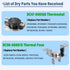 DC47-00016A & DC96-00887A Dry Thermistor Thermal Fuse, Compatible with Various Samsung Models