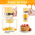 9 oz Neodaco Glass Honey Dispenser No-drip with Handle Maple Syrup Container Honey Jar for Coffee, Pancakes & Waffles
