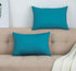 TangDepot Handmade Decorative Throw Pillow Covers, 100% Cotton Canvas, (12"x18", Blue Ashes)