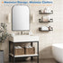 17 Inches (Set 3) Harwaya Wall Mounted Bookshelf, Floating Bookshelves for Bedroom, Long Wall Mount Book Shelves