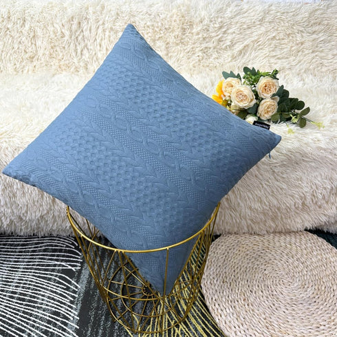 Booque Valley Throw Pillow Covers, Pack of 2 Super Soft Decorative Stretchy Cushion Covers for Sofa Bed Car Chair (Grey