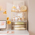 2 3 Countertop, Counter, Delamu Bathroom Organizers and Storage, Tier Drawer Makeup Organizer Easy to Install, Ideal