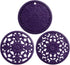 Smithcraft Silicone Trivets for Hot Pots and Pans - Multi-use Heat Resistant Mat for Kitchen Countertop, Set of 3