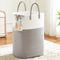 Woven Cotton Rope Laundry Basket, 80L Versatile Hamper for Dirty Clothes, Baby Toys, and Blankets in Bathroom and