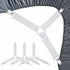 Bed Sheet Holder Straps - Fitted Sheet Keepers Fasteners, Elastic Adjustable Holders for a Wrinkle-Free Bed Sheet