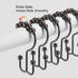 Goowin Shower Curtain Hooks, Rust Proof Stainless Steel Double Shower Curtain Rings for Curtains & Liners (Bronze)