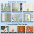 LUXEAR Suction Hooks, 2 Pack Removable & Reusable Shower Hooks for Towel Bathrobe Kitchen Storage