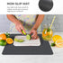 Super Absorbent Dish Drying Mat – Coffee Mat for Countertops – Non-Slip Water Absorbent Kitchen Mat (CLASSIC GREY 16X12)