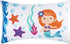 Everyday Kids 2-Pack Standard Size Pillowcases, 20 x 26”, 100% Soft Microfiber, Mermaid