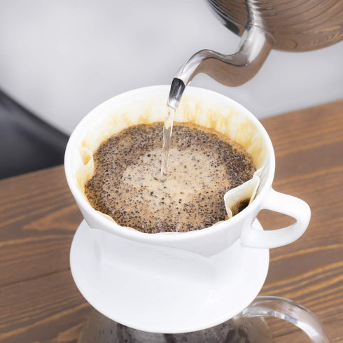Kalita HASAMI & Kalita HA101#01010 Coffee Dripper, Porcelain Hasami Ware for 1-2 People