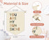 XYDEG 15x11in Nursery Decor,You Are My Sunshine Positive Affirmation Kids Wall Art Canvas Banner Wall Hanging Pennant