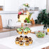 YestBuy 3 Tier Round Cupcake Stand - Acrylic Cake Stand for 23 Cupcakes - Premium Holder for Pastry Parties