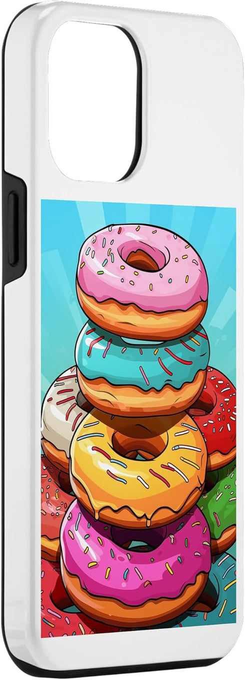 iPhone 12 Pro Max Vintage Retro Doughnuts Pop Art Bakery Case for Baking Goods