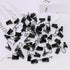HOOSUN 50 Pack Stainless Steel Clip Hooks for Hanging, S Hook with Clip for Outdoor String Lights, Metal Clips