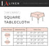 LA Linen Polyester Poplin Washable Square Tablecloth, Stain and Wrinkle Resistant, 72x72 Sage Dark