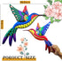 WHBIMGOOO Outdoor Metal Wall Art - 3D Metal Hummingbird Wall Decor - Fence Decorations Outdoor - Decorations for Garden Fence Backyard Bedroom Patio Living Room,Gift for Family Friends(4 Pack) by WHBIMGOOO
