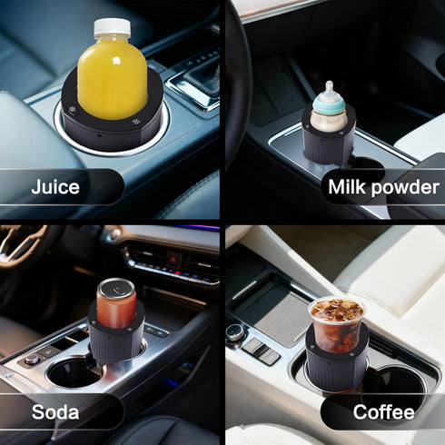 2-in-1 Smart Car Cup Warmer Cooler Heated Travel Mug, Temperature Control Car Coffee Heater Travel Coffee Cup