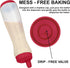 Bahoki Essentials Easy-Squeeze Pancake Pen - Batter Dispenser with Drip-Free Silicone Nozzle