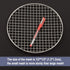 Stainless Steel Wire Round 11.6 Inch Diameter Cooking Grate Grid Grill Barbecue Net Wire Steaming Cooling Rack