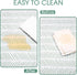 Glotoch Premium Non-Slip Shelf Liner, Waterproof Drawer Liner for Kitchen Cabinets, 12" X240", White and Green