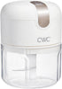 COOK WITH COLOR Wireless Food Chopper, 8 Oz, Effortlessly Chop Garlic, Ginger, Herbs, Creme