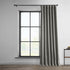 HPD Half Price Drapes Faux Linen Curtains, 1 Panel, 50W x 84L, Textured Room Darkening Blazer Grey