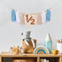 Dokuna 1/2 Half Birthday High Chair Banner - Boys Half Birthday Party Decorations Photo Backdrop, Half Way to One