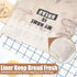 Bread Bags for Homemade Bread, Organic Linen Bread Bag with Plastic Liner, Bread Storage Bags with Drawstring Closure for Sourdough, Loaf, Artisan Bread, 2 Packs, 16.5" x 12"